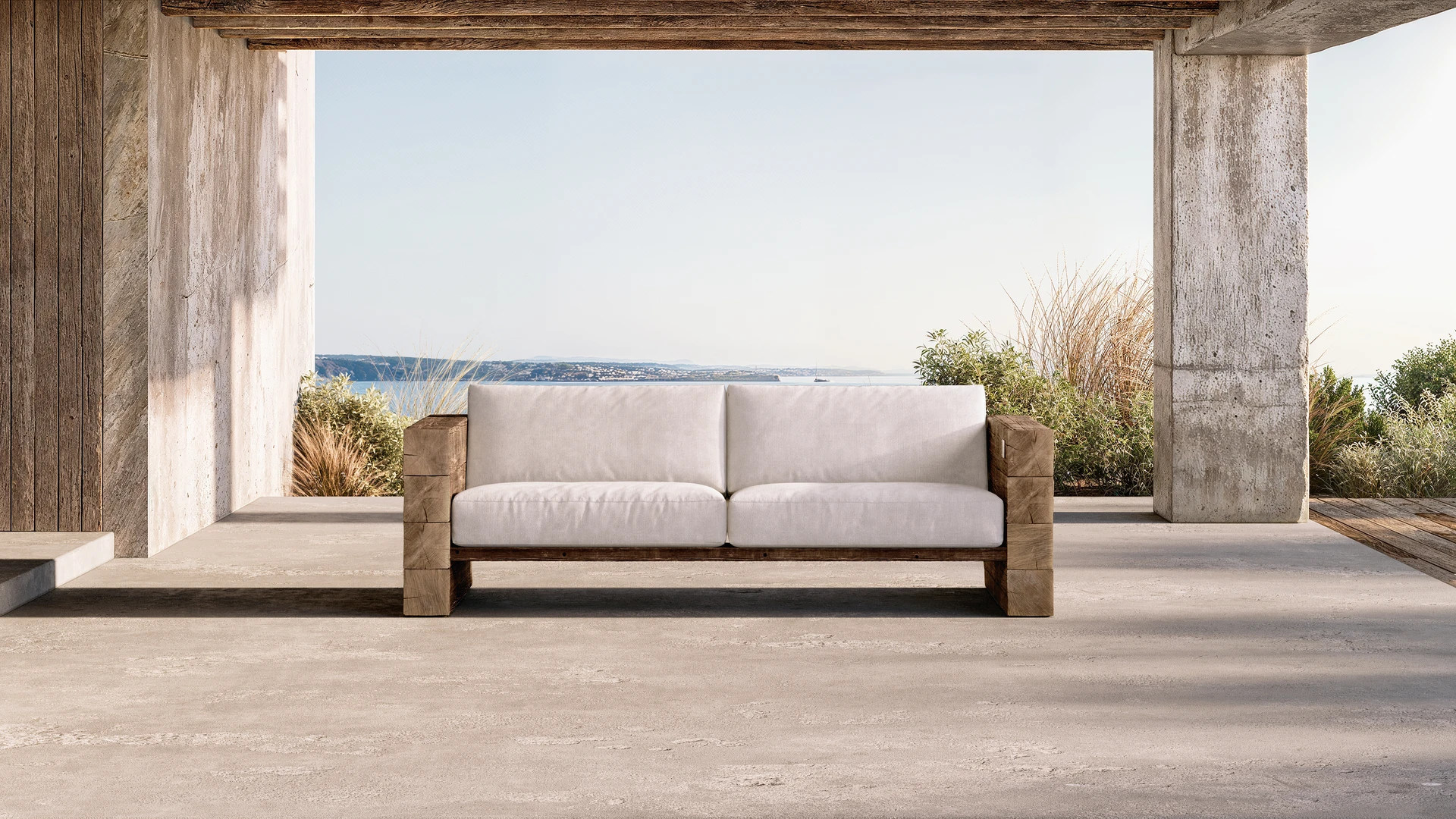 Sedir sofas outdoor raw oak white