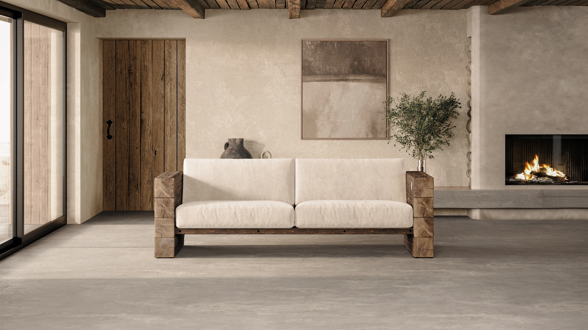 Sedir sofas indoor raw oak cream
