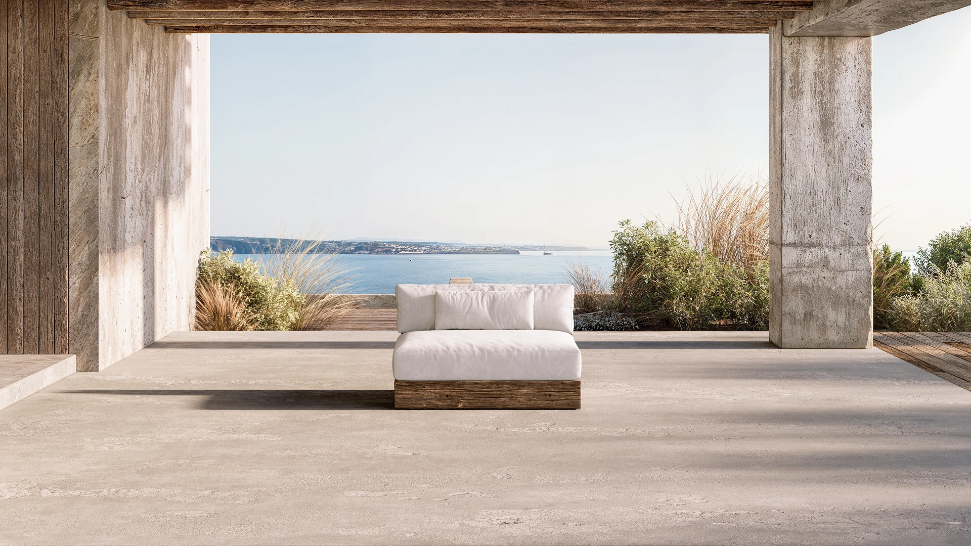 Çınar sofas outdoor raw oak white