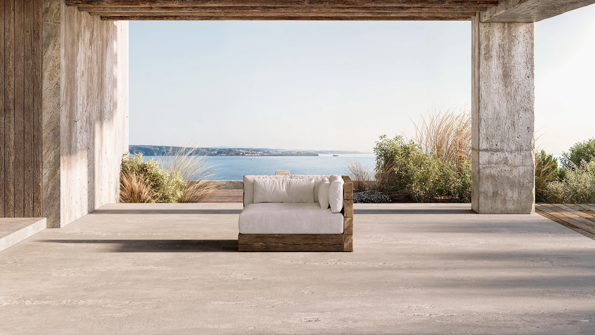 Çınar sofas outdoor raw oak white
