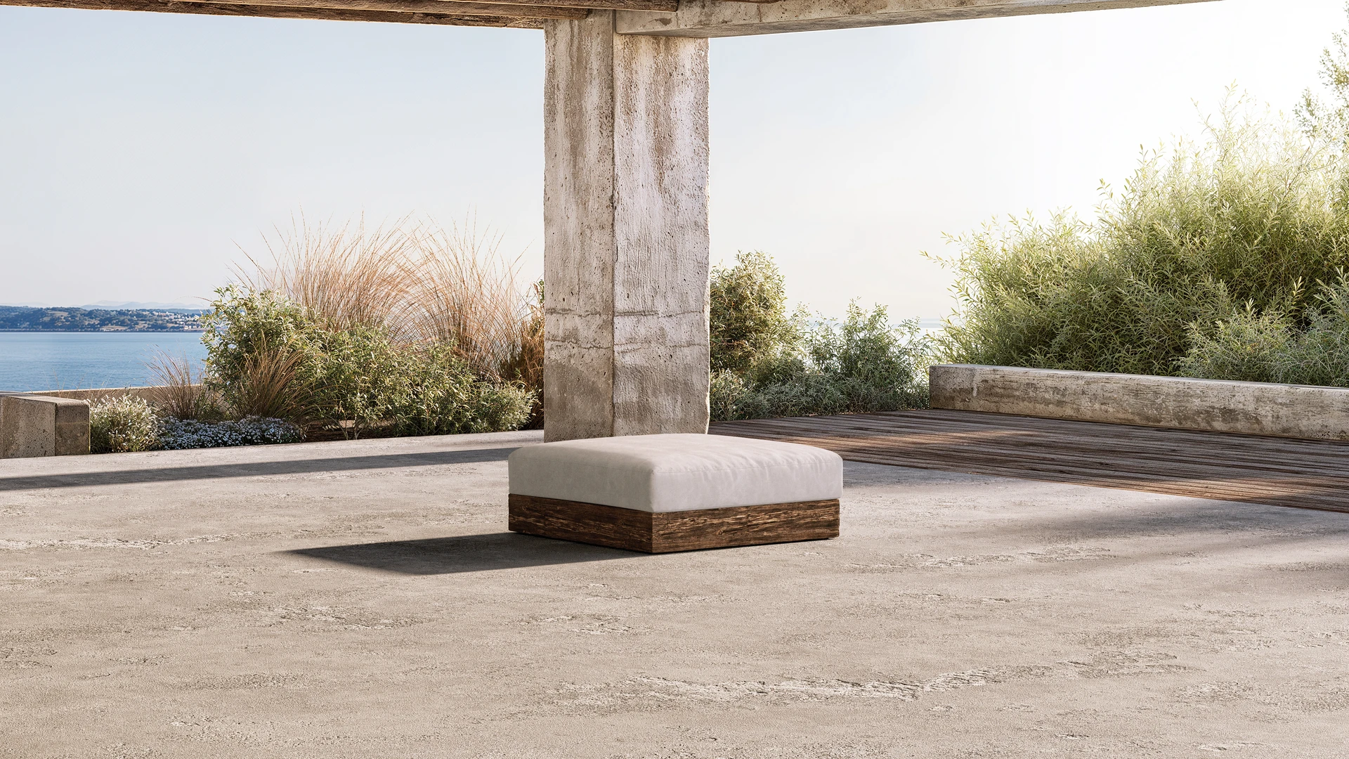Çınar sofas outdoor raw oak white